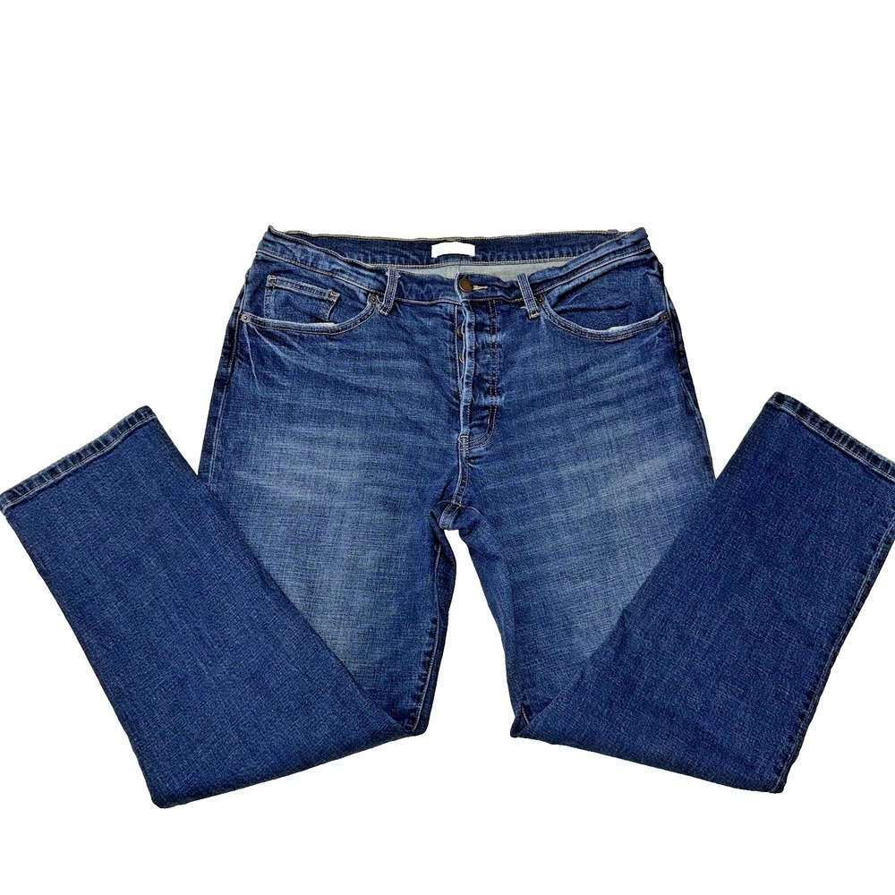 Oliver Logan Ludlow Relaxed Fit Button Fly Denim Jeans Blue Women's Size 30 - Picture 2 of 9